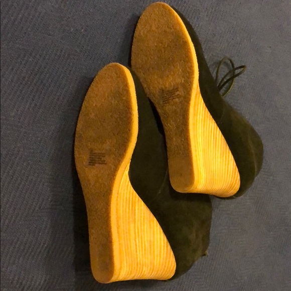 Express Black Wedge Booties - Picture 9 of 11